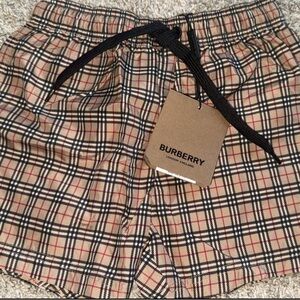 Burberry Short Boys - Tan and Black